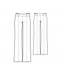 Custom-Fit Sewing Patterns - Clean Front Bootcut Trouser