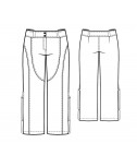 Custom-Fit Sewing Patterns - Cropped Multi-Seamed Cargo Pants