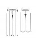 Custom-Fit Sewing Patterns - Front Seam Cropped Pants