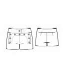 Custom-Fit Sewing Patterns - Sailor Style Shorts