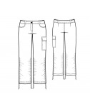Custom-Fit Sewing Patterns - Shirred-Leg Thigh-Pocket Jeans