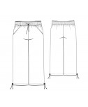 Custom-Fit Sewing Patterns - Drawstring Cropped Pants