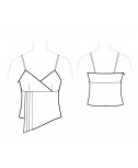 Custom-Fit Sewing Patterns - Asymmetrical Spaghetti-Strap Top