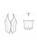 Custom-Fit Sewing Patterns - Halter Style Vest