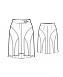Custom-Fit Sewing Patterns - Flying Buttress Paneled Skirt