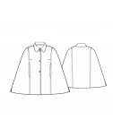 Custom-Fit Sewing Patterns - Cape Coat with Shirt Collar