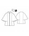 Custom-Fit Sewing Patterns - Detachable Collar Batwing Cape