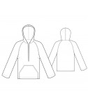 Custom-Fit Sewing Patterns - Split Neck Hoodie
