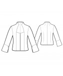 Custom-Fit Sewing Patterns - Fitted Elizabethan-Collared Blouse