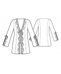 Custom-Fit Sewing Patterns - Lace Trimmed Robe