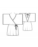 Custom-Fit Sewing Patterns - Short Kimono Robe