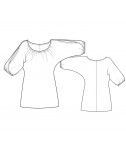 Custom-Fit Sewing Patterns - Trapeze Top With Split Sleeves