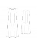 Custom-Fit Sewing Patterns - Sleeveless Round-Neck Princess Dress