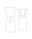Custom-Fit Sewing Patterns - Low Back Cowl Knit Dress