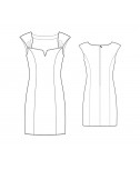 Custom-Fit Sewing Patterns - Sleeveless Keyhole-Neck Dress