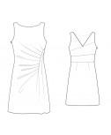 Custom-Fit Sewing Patterns - Boat-Neck Shift with Draping
