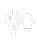 Custom-Fit Sewing Patterns - Open Front Shawl Cardigan