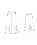 Custom-Fit Sewing Patterns - New Product - Knee Length Mermaid Skirt