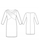 Custom-Fit Sewing Patterns - Cross Over Draped Bodice Dress