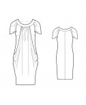 Custom-Fit Sewing Patterns - Draped Layered Dress