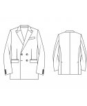 Made-To-Measure Modern Fit Double Breasted Men's Jacket