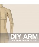 Exclusive DIY Stuffed Dress Form Add-on Arm Made to Measure Sewing Pattern.
