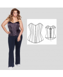 Classic Front Corset Custom-Fit Sewing Pattern, Sewing Instructions