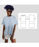 Tunic Sewing Pattern, Custom-Fit. Step-by-Step sewing Instructions