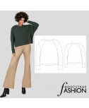  Custom-Fit Sewing Pattern - Raglan Sweatshirt. Includes Step-by-Step Illustrated Sewing Instructions.