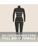Custom-Fit Female DIY Full Body Dress Form Sewing Pattern with Photo Step-by-Step Sewing Instructions