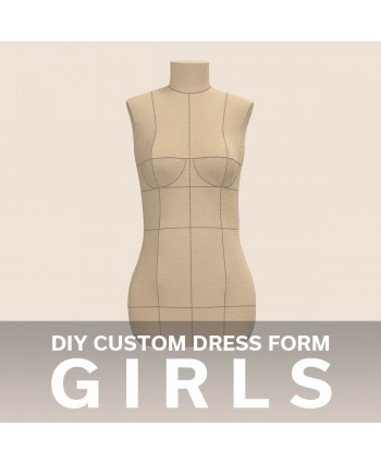 Custom-Fit Girls (Ages 7-16) DIY Dress Form Sewing Pattern with Step-by-Step Photo Instructions