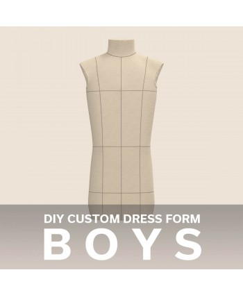 DIY Stuffed Boy's  (Ages 7-16) Mannequin Dress Form Made To Measure Sewing Pattern
