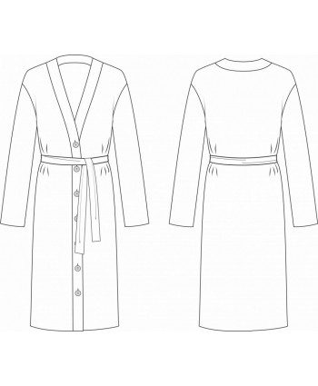Duster Coat, Custom Fit Sewing Pattern 