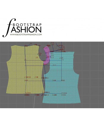Custom-Fit Sewing Patterns - Knit Tank Top
