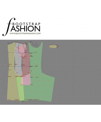 Custom-Fit Sewing Patterns - Capped Sleeve Peekaboo Dress