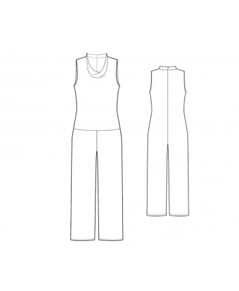 Custom-Fit Sewing Patterns - Basic Short Sleeve Jumpsuit