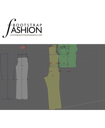 Custom-Fit Sewing Patterns - Basic Short Sleeve Jumpsuit