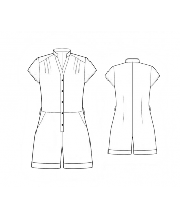 Custom-Fit Sewing Patterns - Button Up Romper