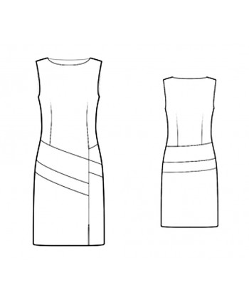 Custom-Fit Sewing Patterns - Asymmetrical Seam Sheath