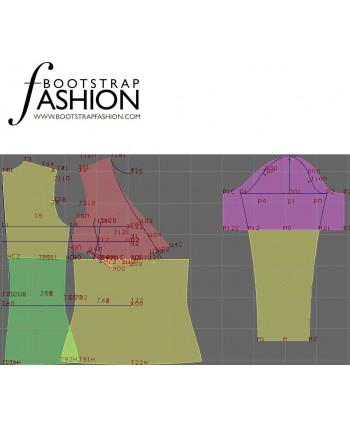 Custom-Fit Sewing Patterns - Fitted Wrap-Top Blouse