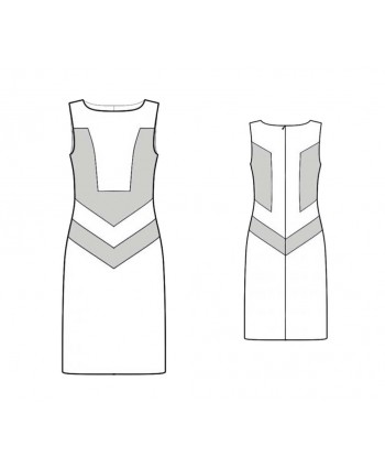 Custom-Fit Sewing Patterns - Fitted Color Block Sheath