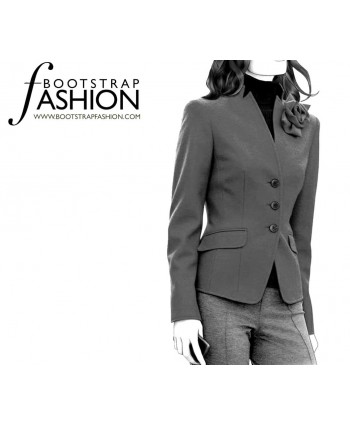 Custom-Fit Sewing Patterns - Fitted Inverted Lapel Jacket