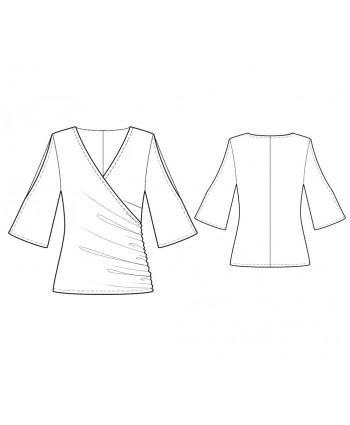Custom-Fit Sewing Patterns - Wrap Blouse