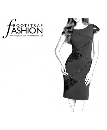 Custom-Fit Sewing Patterns - Asymmetrical Seams Dress