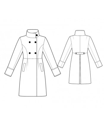 Custom-Fit Sewing Patterns - Double Breasted Empire Waist Coat 