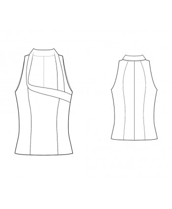Custom-Fit Sewing Patterns - Fitted Sleeveless Blouse