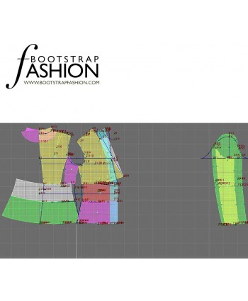 Custom-Fit Sewing Patterns - V-Neck Collarless Jacket