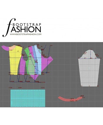 Custom-Fit Sewing Patterns - Peplum Long-Sleeved Jacket