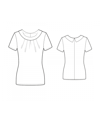 Custom-Fit Sewing Patterns - Portait Neck Top