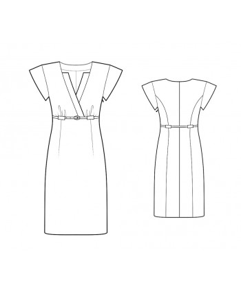Custom-Fit Sewing Patterns - High Waist Tailored Dress